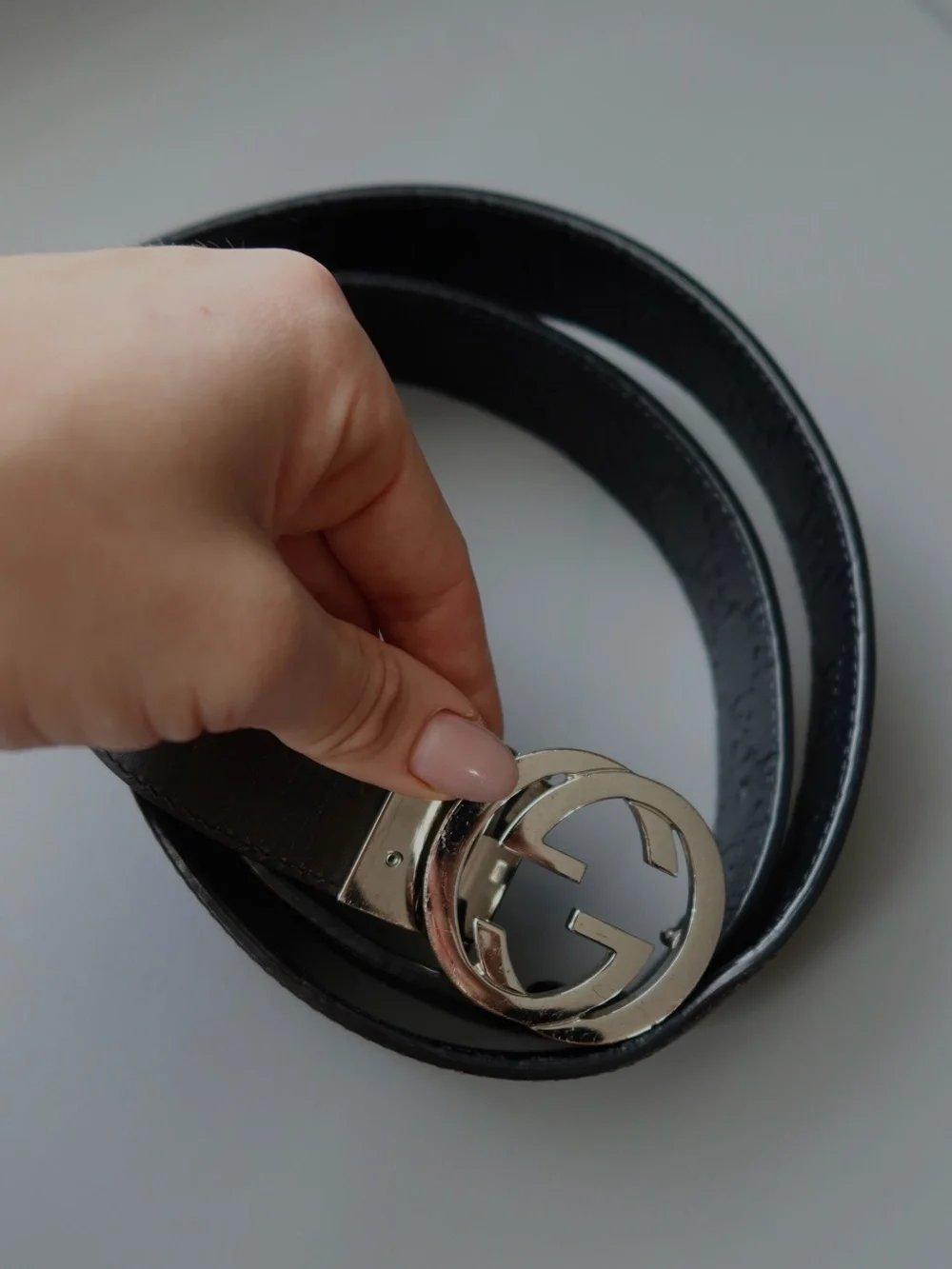 Gucci Reversible Leather Belt Interlocking G – Black/Brown 95/38